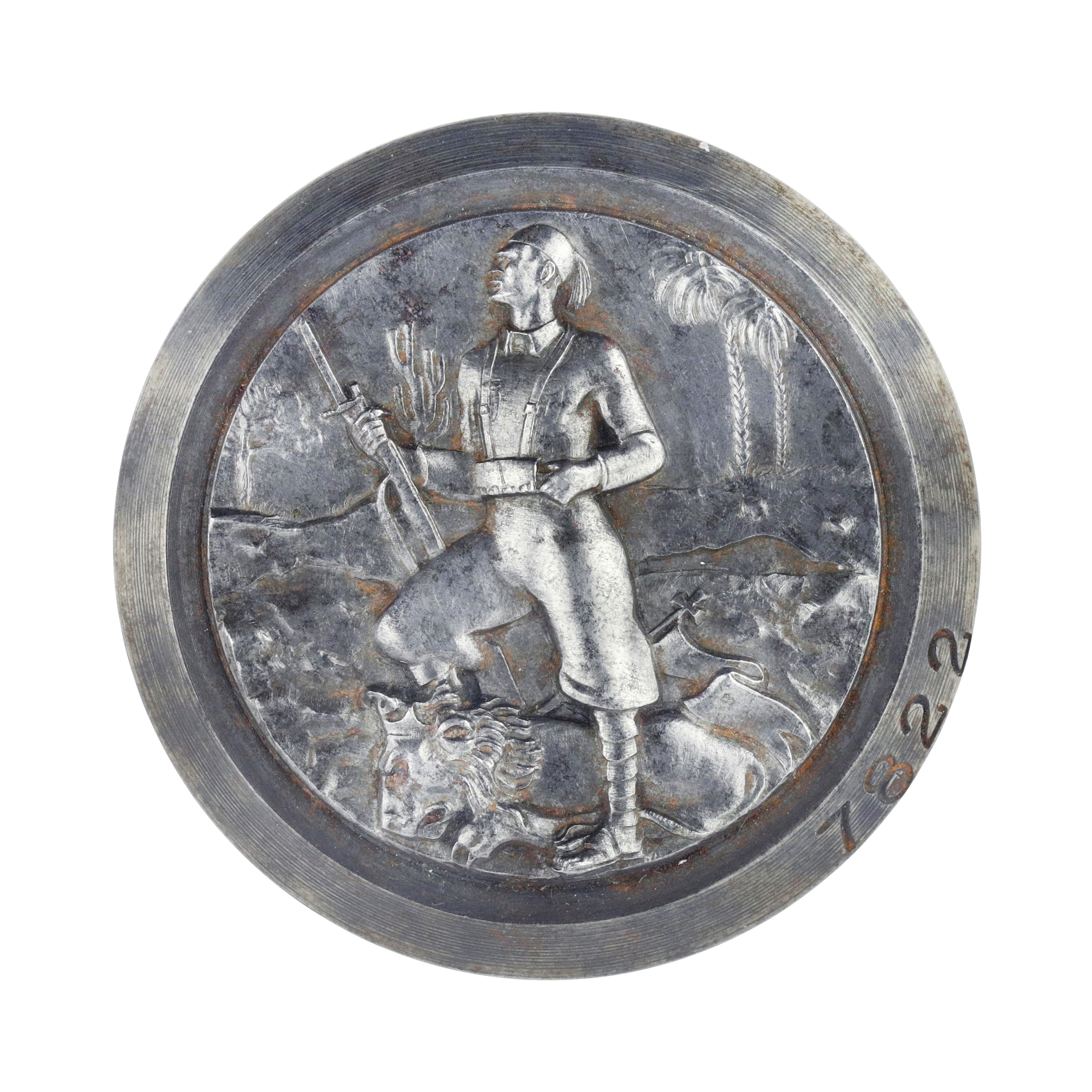P - a.o.I. Milite con Leone e Palme 45 X 45