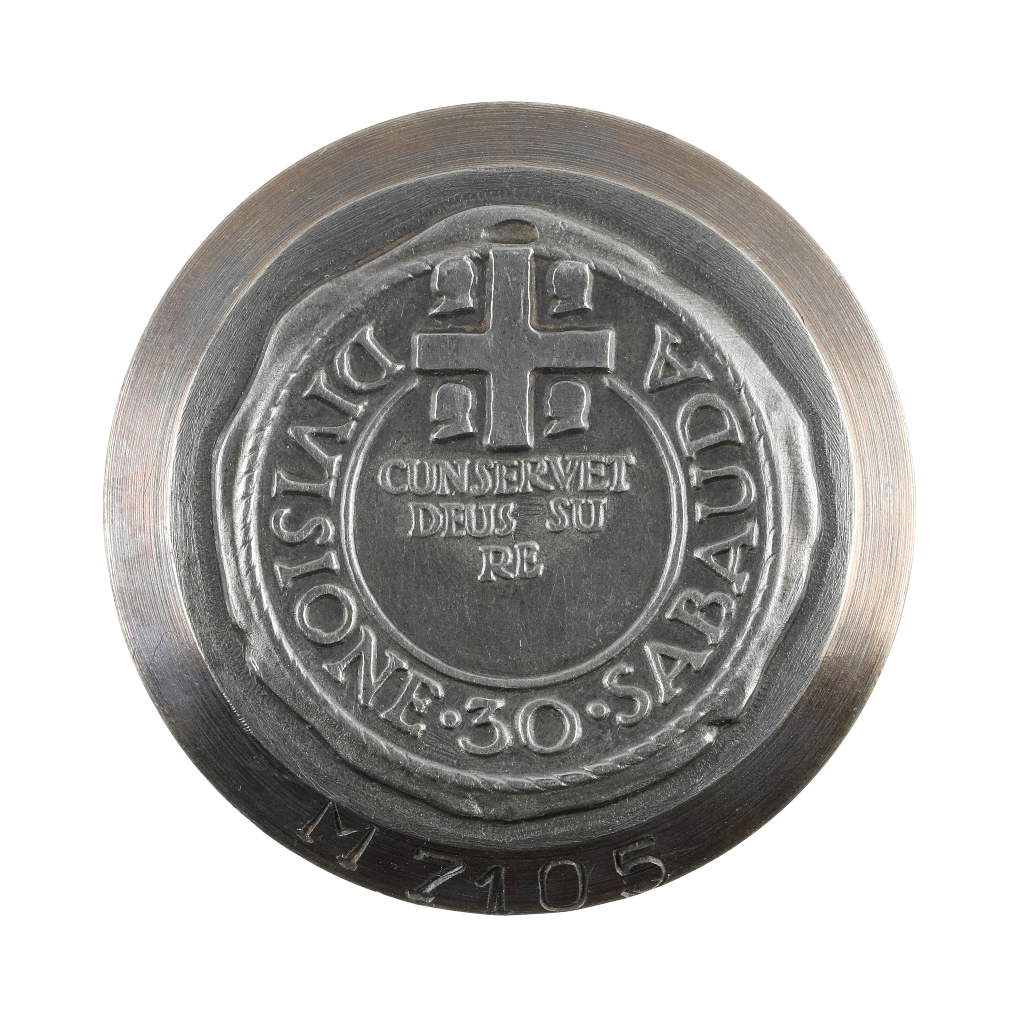 P - Militari Divisione 30 Sabauda Conservet Deus su Re 41 X 39