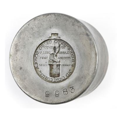C - Militari 4ø Reggimento Genio Scuola ' Ad Ogni Costo' Giuramento Classe della Vittoria 1921 Ma...