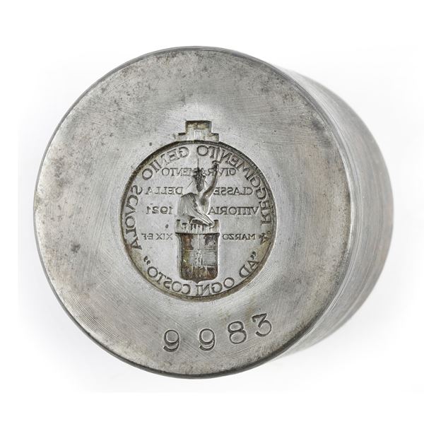 C - MILITARI 4ø REGGIMENTO GENIO SCUOLA ' AD OGNI COSTO'  GIURAMENTO CLASSE DELLA VITTORIA 1921 MARZO XIX E.F.  47 X 39