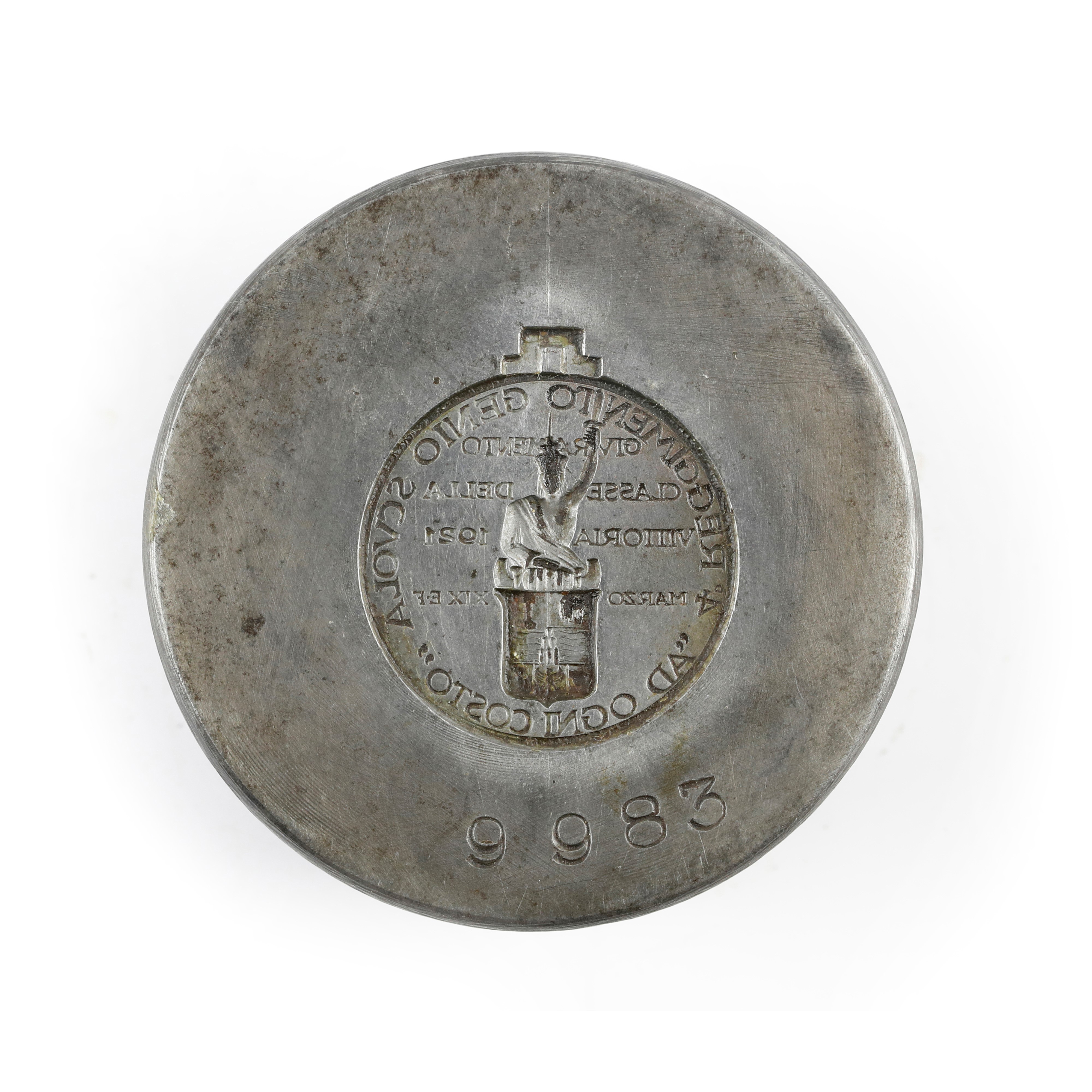 C - Militari 4ø Reggimento Genio Scuola ' Ad Ogni Costo' Giuramento Classe della Vittoria 1921 Ma...