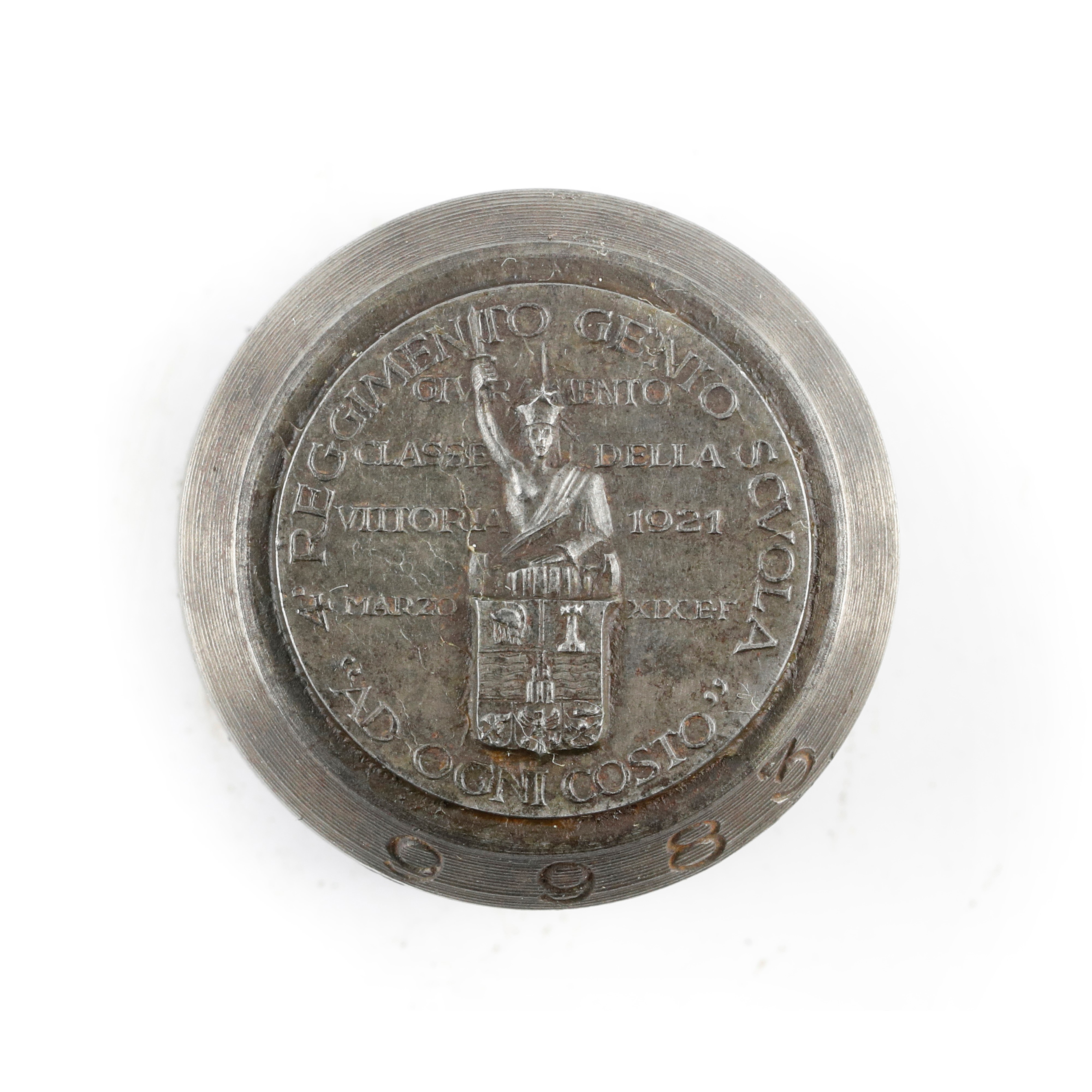 P - Militari 4ø Reggimento Genio Scuola 'ad Ogni Costo' Giuramento Classe della Vittoria 1921 Mar...