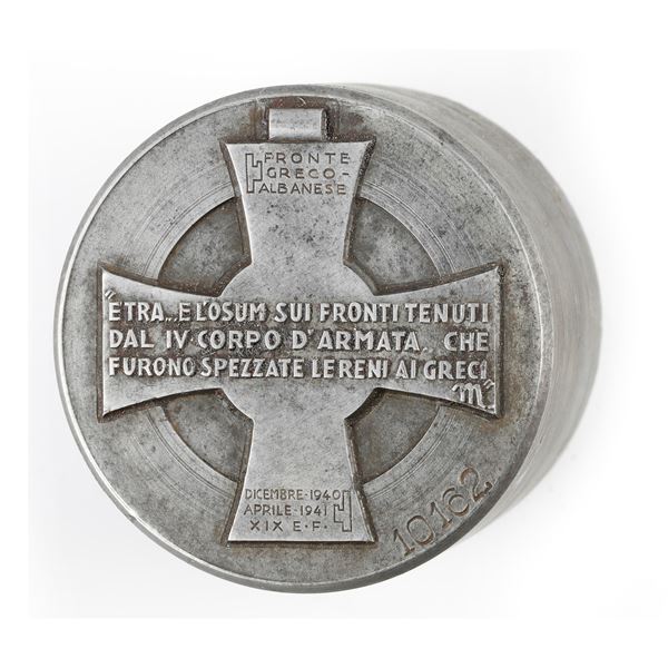 P -  CROCI FRONTE GRECO ALBANESE  E' TRA'E L'OSUM SUI FRONTI TENUTI DAL IV CORPO D'ARMATA' CHE FURONO SPEZZATE LE RENI AI GRECI M  DICEMBRE 1940 APRILE 1941 XIX E.F. 56 X 47