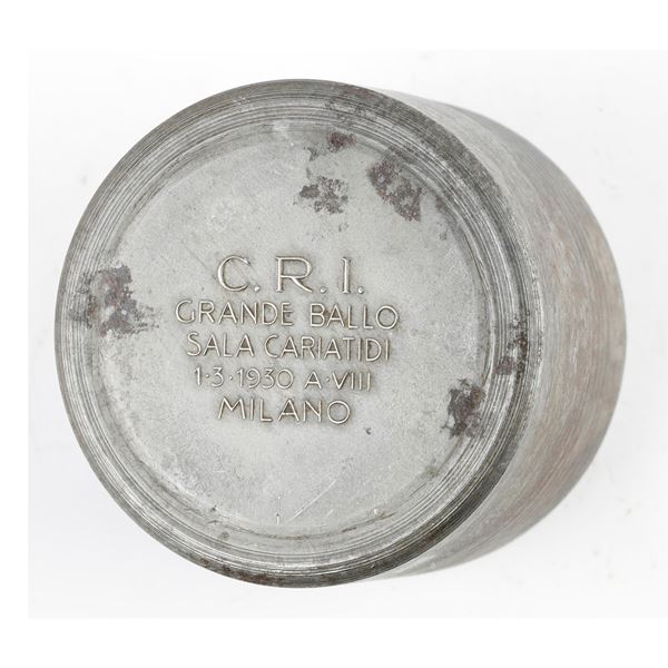P -  CROCE ROSSA   C.R.I. GRANDE BALLO SALA CARIATIDI  1-3-1930 A VIII MILANO  43 X 35