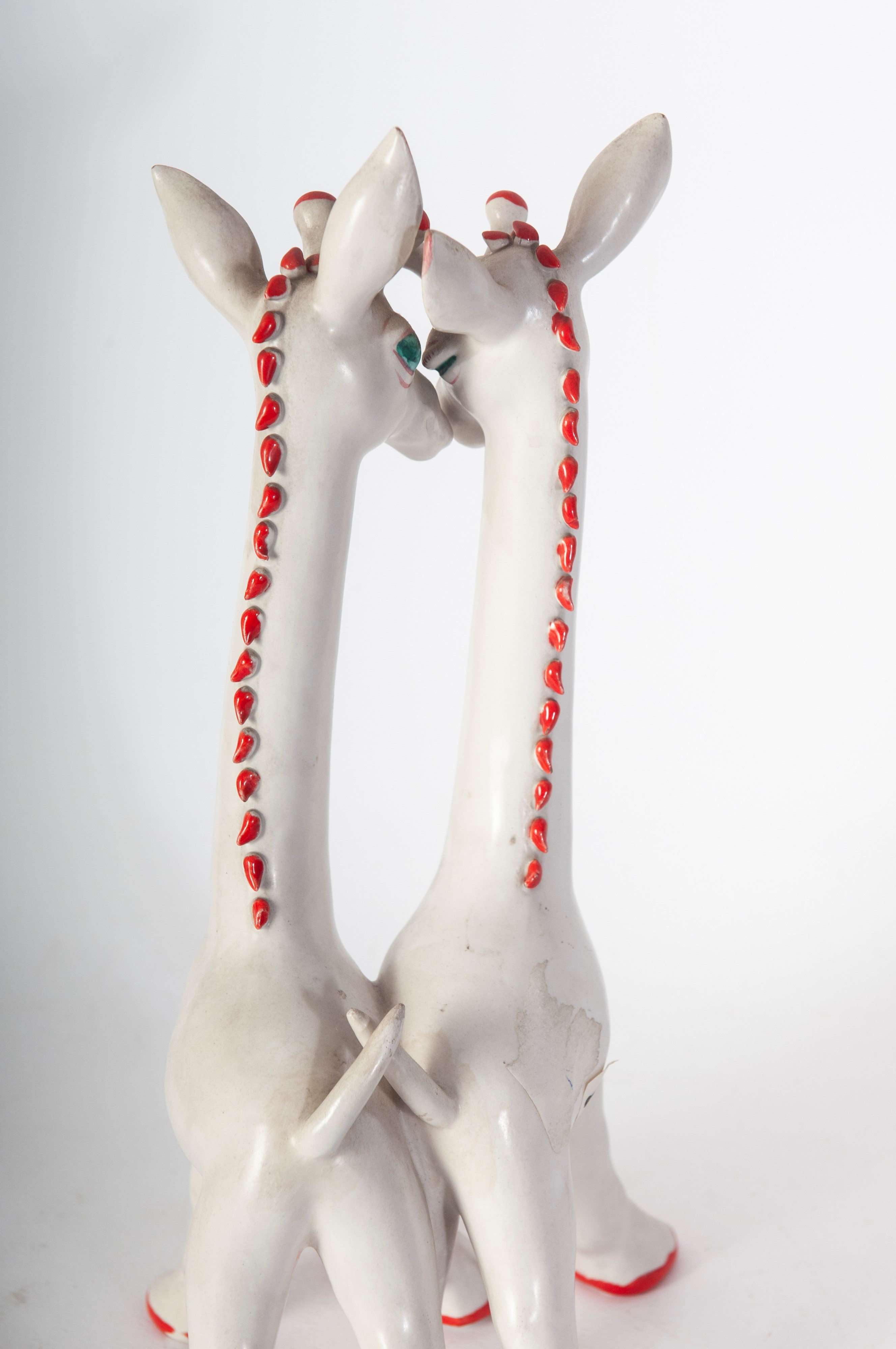 Coppia di giraffe, scultura a tutto tondo