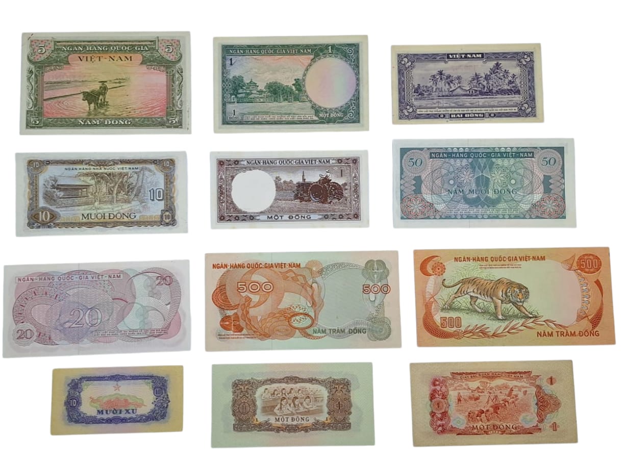 VIETNAM. Lotto di 12 banconote. Date, tagli e conservazioni varie.