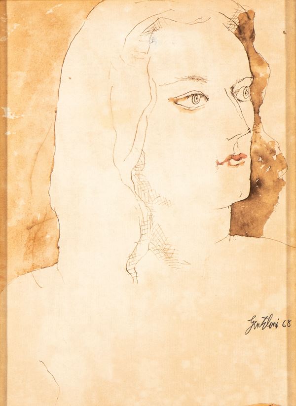 FRANCO GENTILINI - Ritratto femminile
