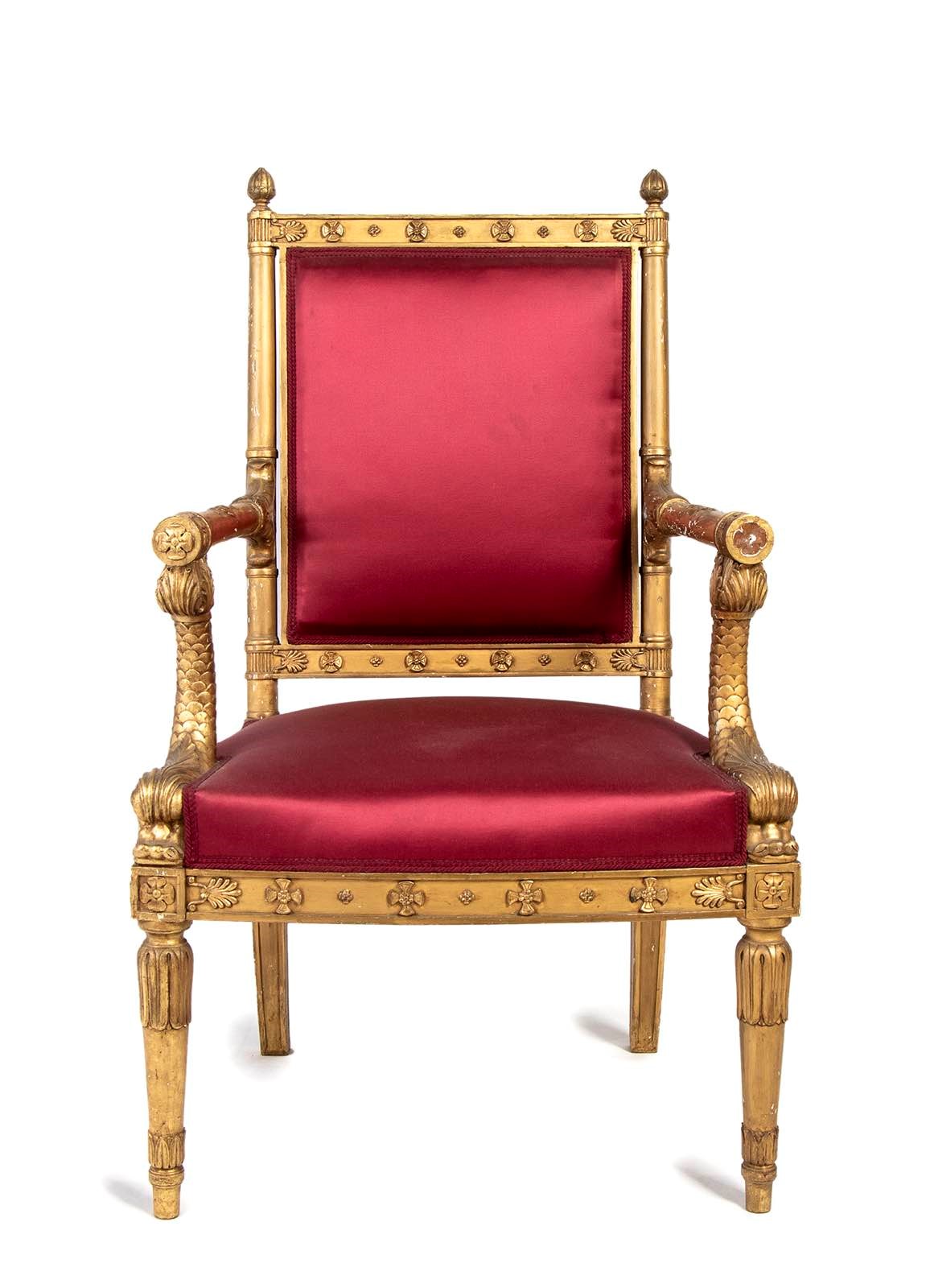 Gustave fréDéric Quignon - Coppia di Poltrone Francesi