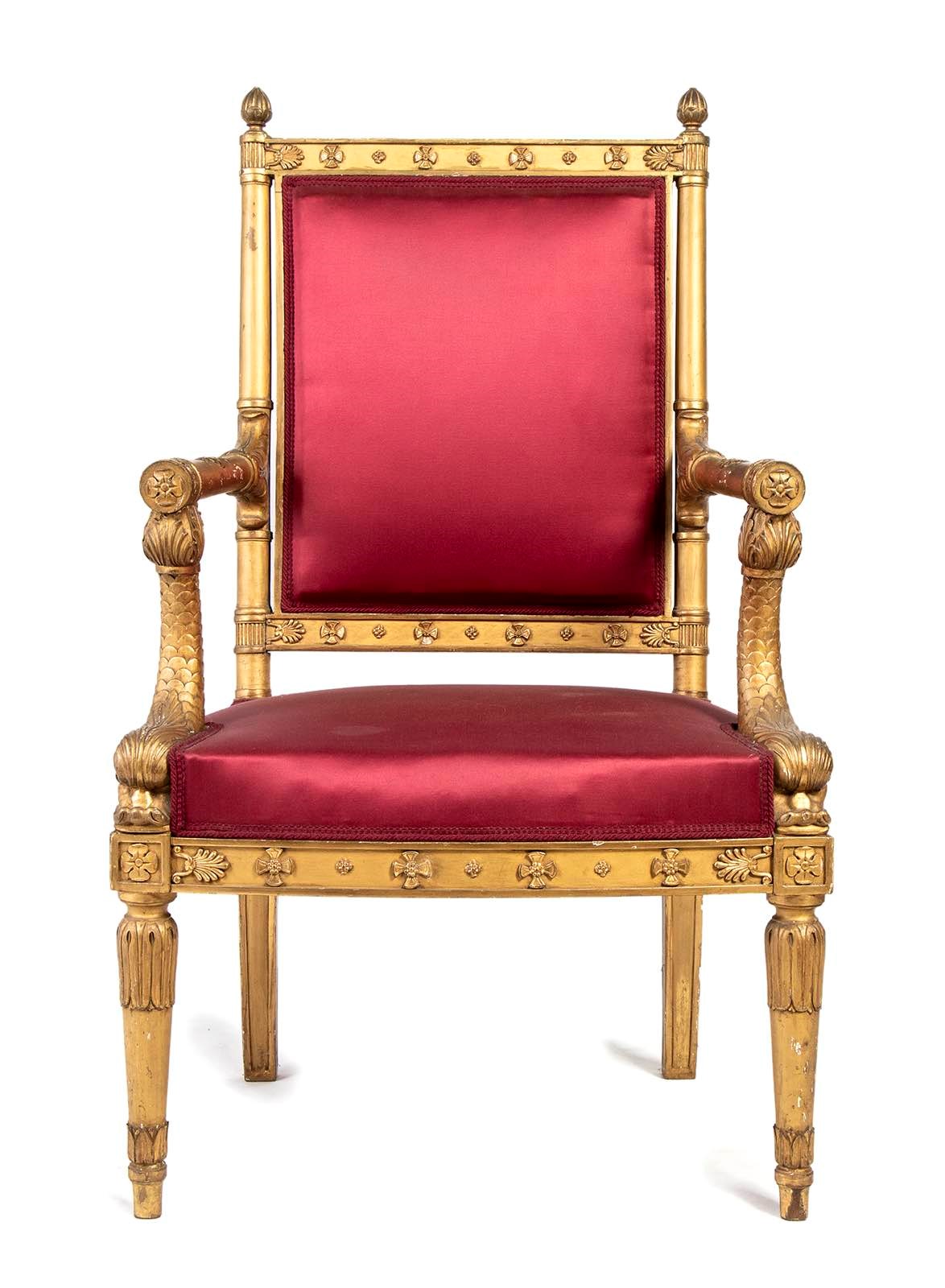 Gustave fréDéric Quignon - Coppia di Poltrone Francesi