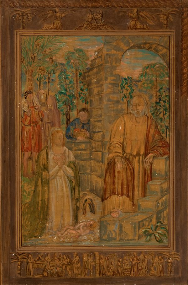 CARLO SOCRATE - Natività con pastori