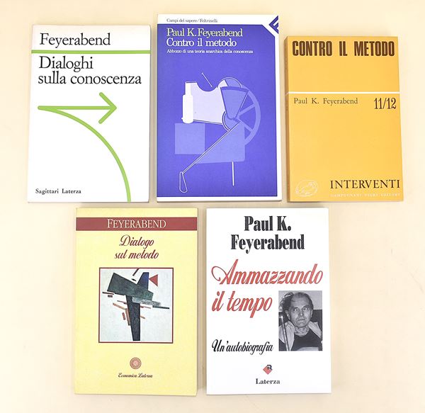 FIlosofia. Anarchia. Opere di Paul K. Feyerabend - 5 volumi in brossura editoriale