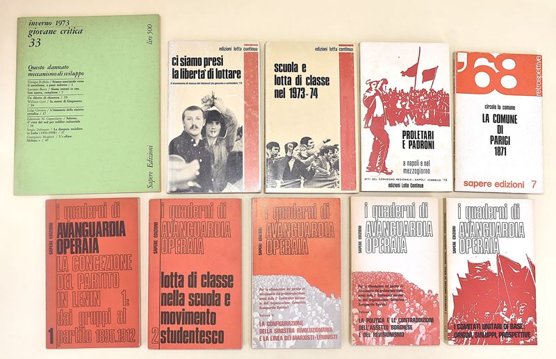 Opere dalle Case Editrici i Quaderni di Avanguardia Letteraria, Proletari e Padroni, Edizioni Lot...