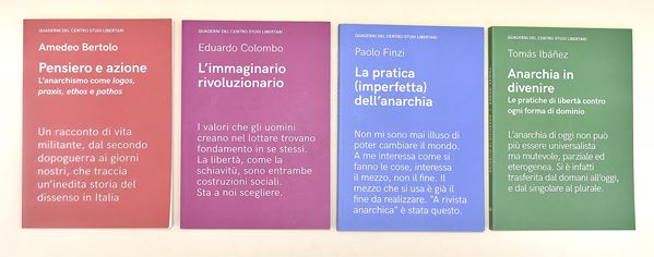 Quaderni del centro studi libertari - 4 volumi