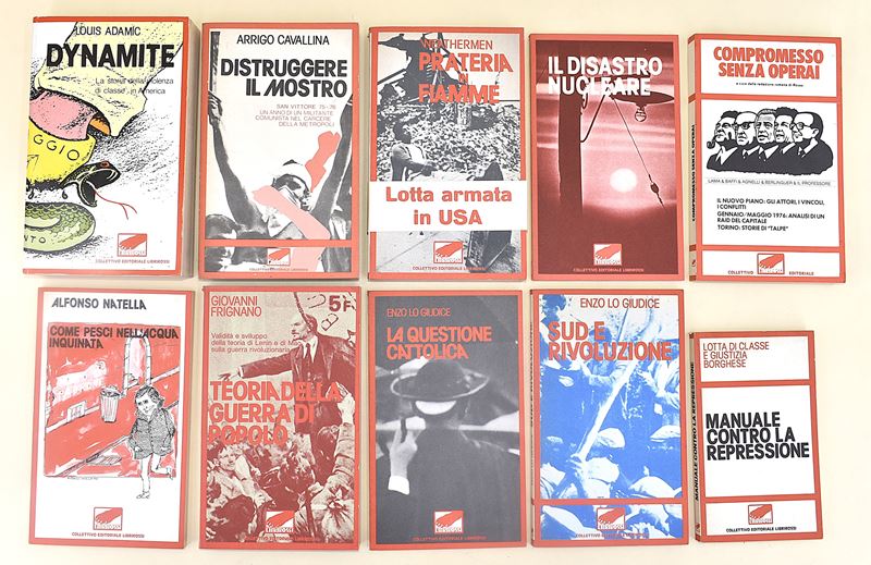 Casa Editrice Collettivo Editoriale Librirossi, Milano - 10 Volumi in Brossura Editoriale