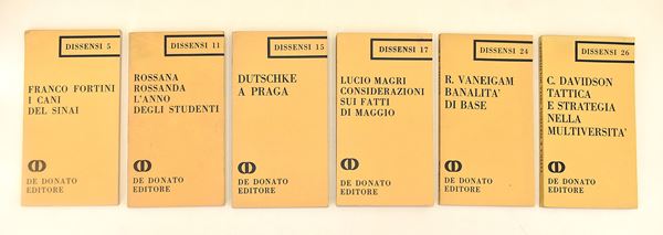 Filosofia politica. De Donato editore, collana Dissensi - 6 volumi in  brossura editoriale
