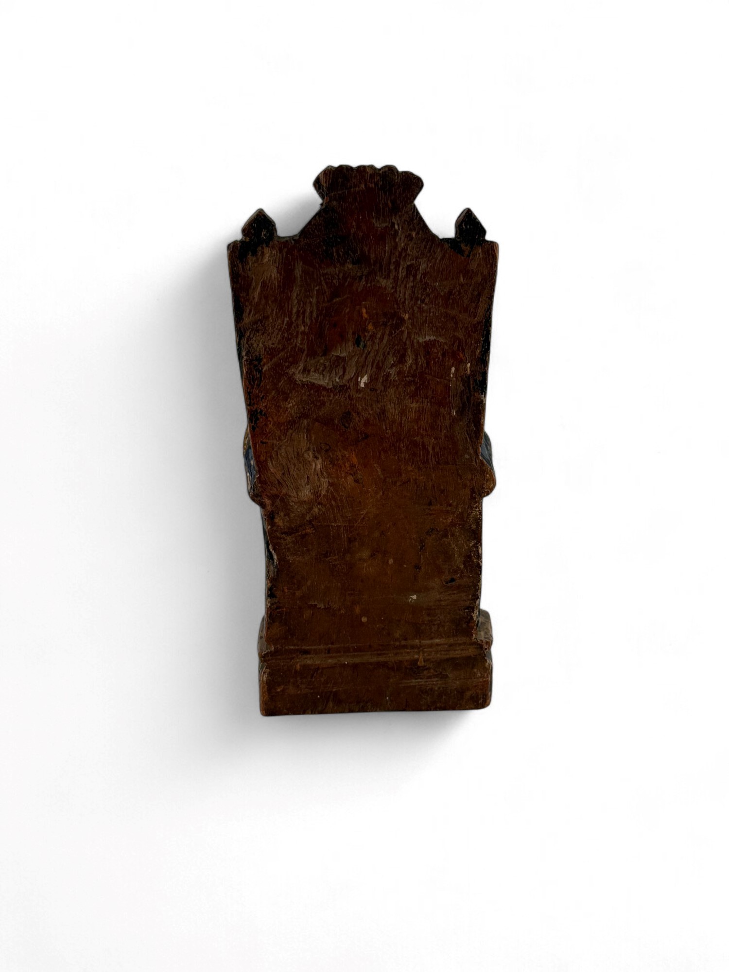 Scultura Indo Portoghese in Legno Policromo