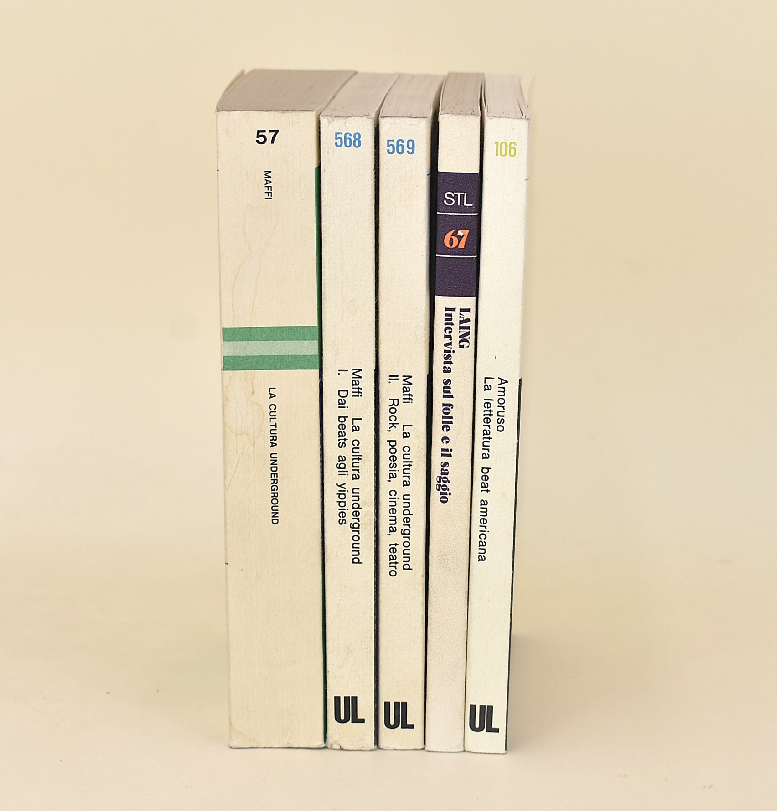 Cultura Underground e Letteratura Beat Americana. Editrice Laterza. - 5 Volumi in Brossura Editor...