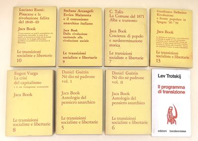 Edizioni Jaca Books. Collana: le Transizioni Socialiste e Libertarie - 8 Volumi in Brossura Edito...