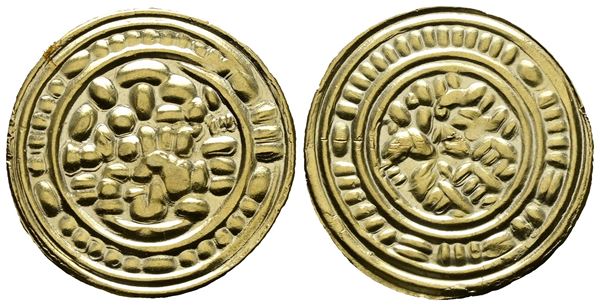 MONDO ISLAMICO. SULAYHIDI. Ali bin Muhammad. Dinar. XI sec. 'Zabid'. Copia moderna ad imitazione del Dinar classificato in "Album-1075.2". EL. 2.26gr.