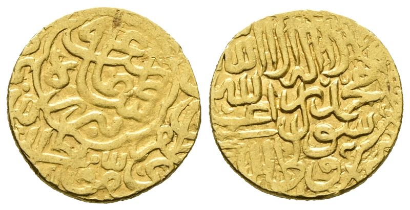 Mondo Islamico. Dinastia dei Salawidi. 1/2 Mithqal in Oro. Au 2.12 Gr.