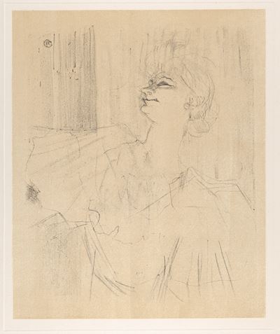 Yvette Guilbert – A Menilmontant de Bruant, litografia