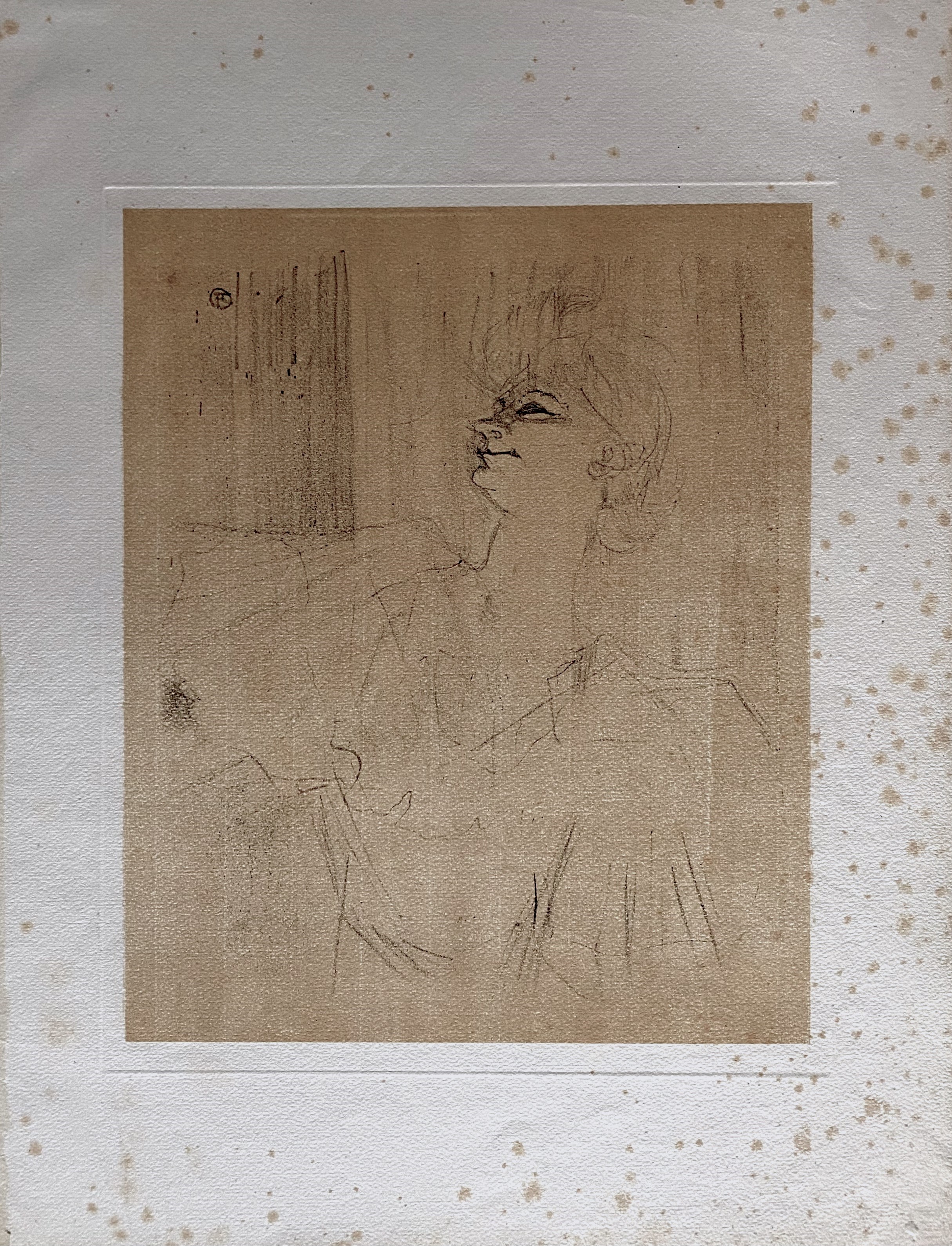 Henri Toulouse-lautrec - Yvette Guilbert – A Menilmontant de Bruant, litografia