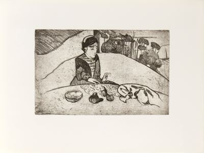 Femme au figues, acquaforte