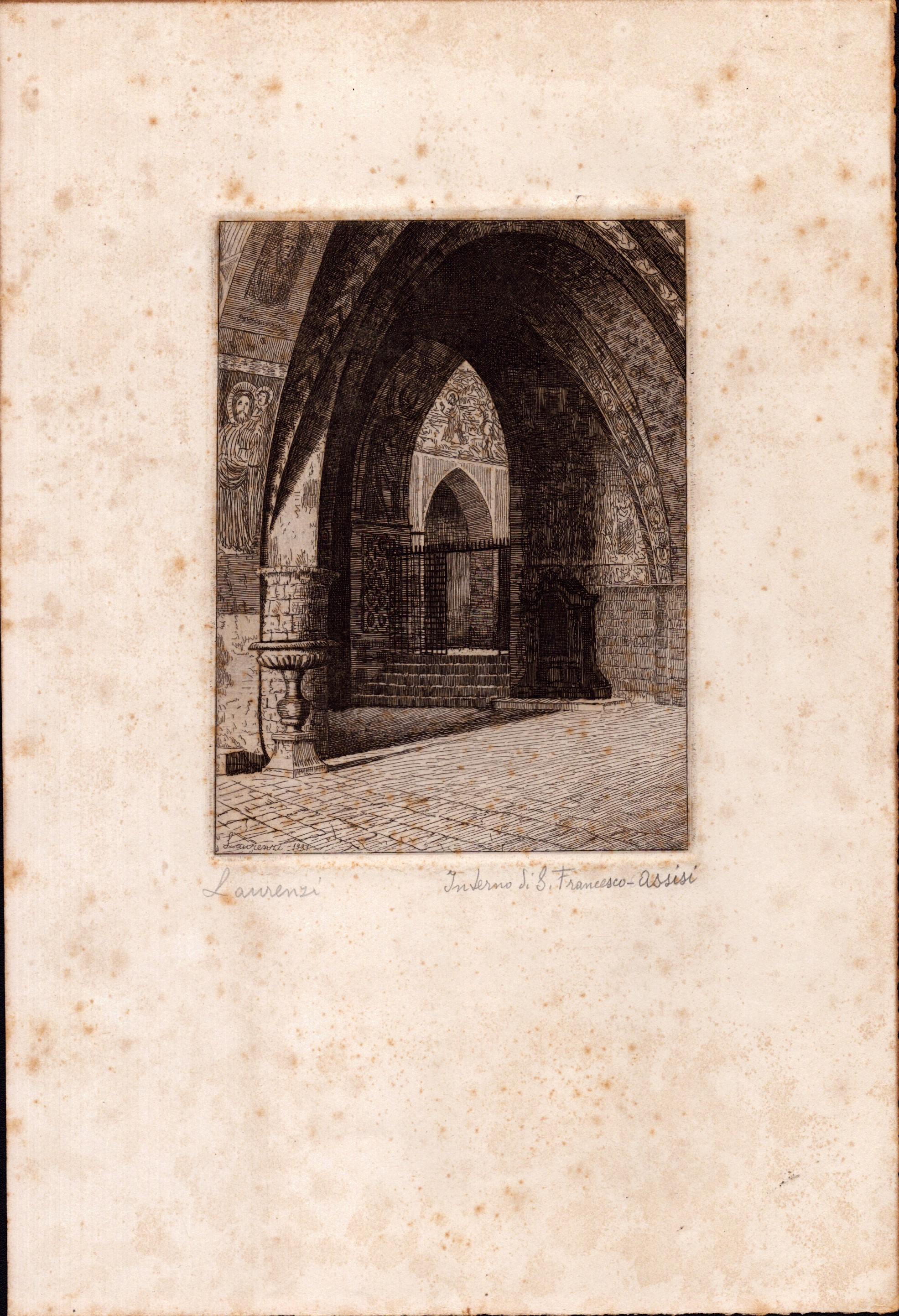 Laurenzio Laurenzi - Assisi: Interno di S. Francesco | S. Damiano | Chiesa di S. Chiara | Convent...