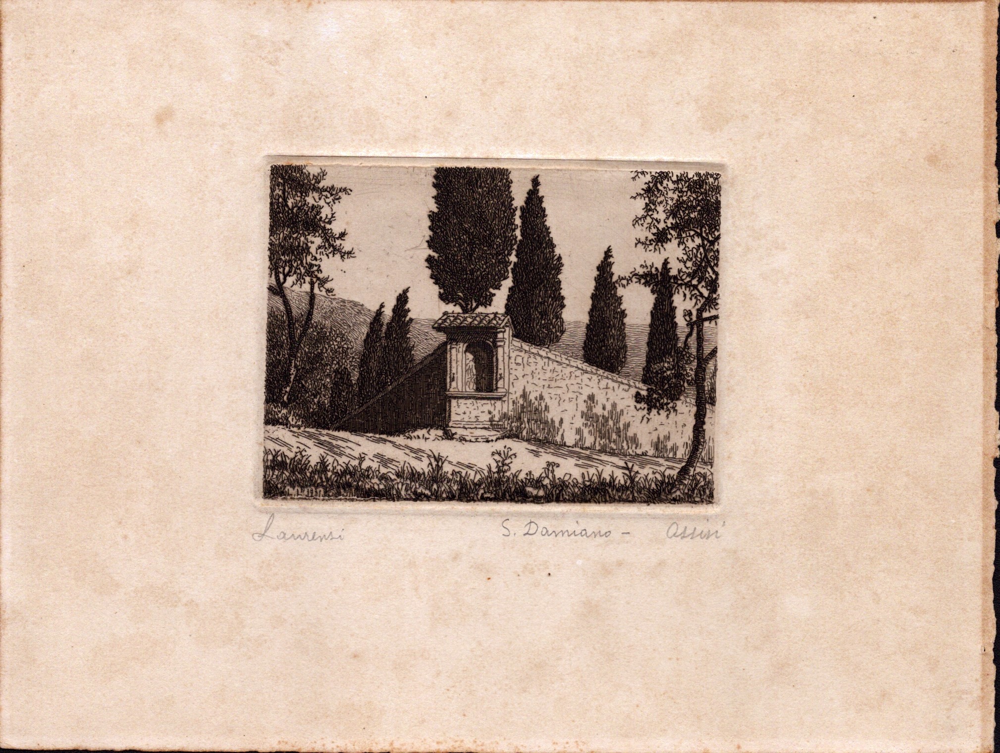 Laurenzio Laurenzi - Assisi: Interno di S. Francesco | S. Damiano | Chiesa di S. Chiara | Convent...