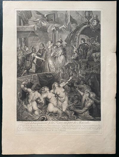 Le Débarquement De la Reine Au Port De Marseille, da Rubens
