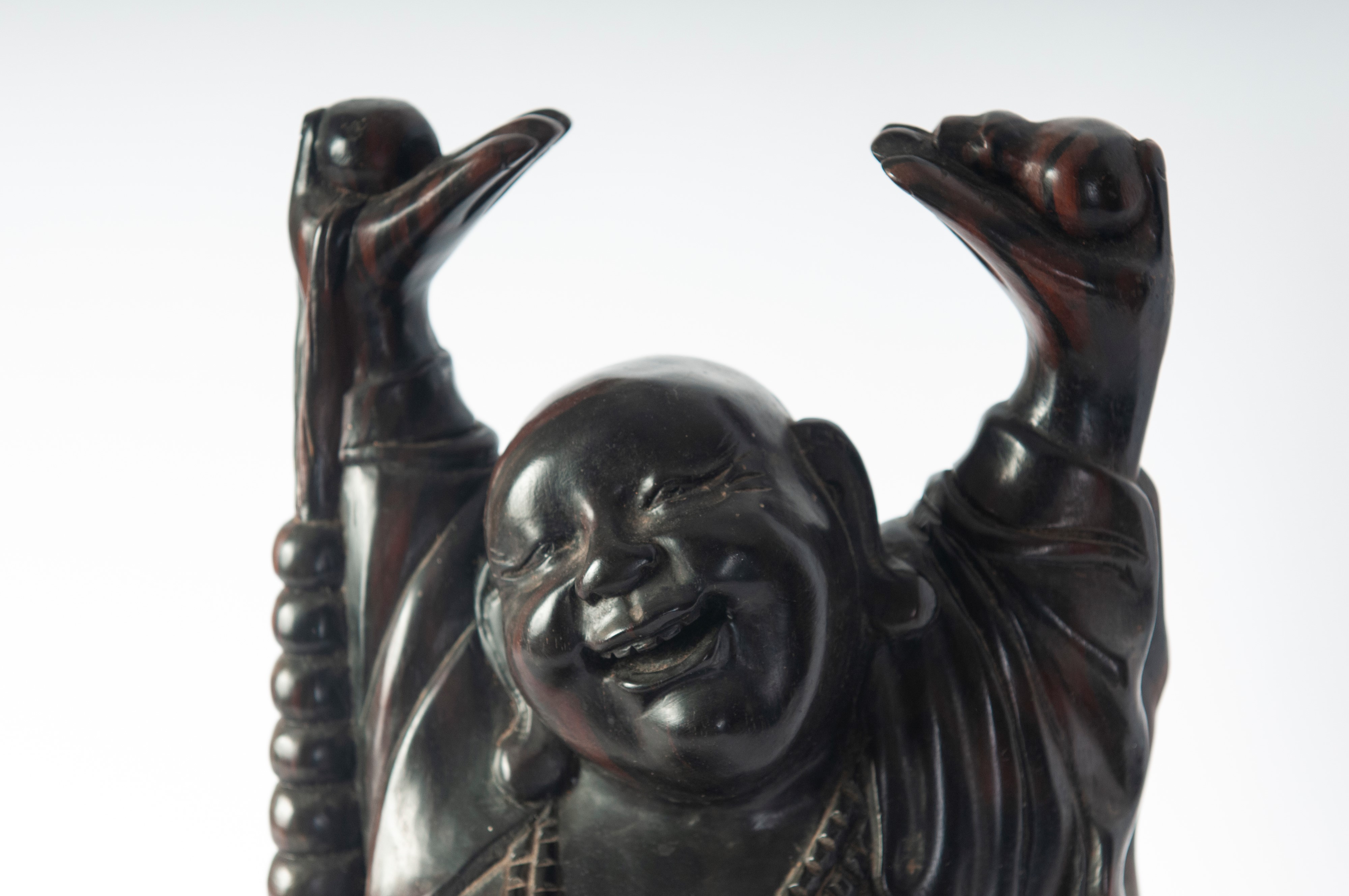Scultura in legno di Buddha, arte dell'Estremo Oriente, XX secolo