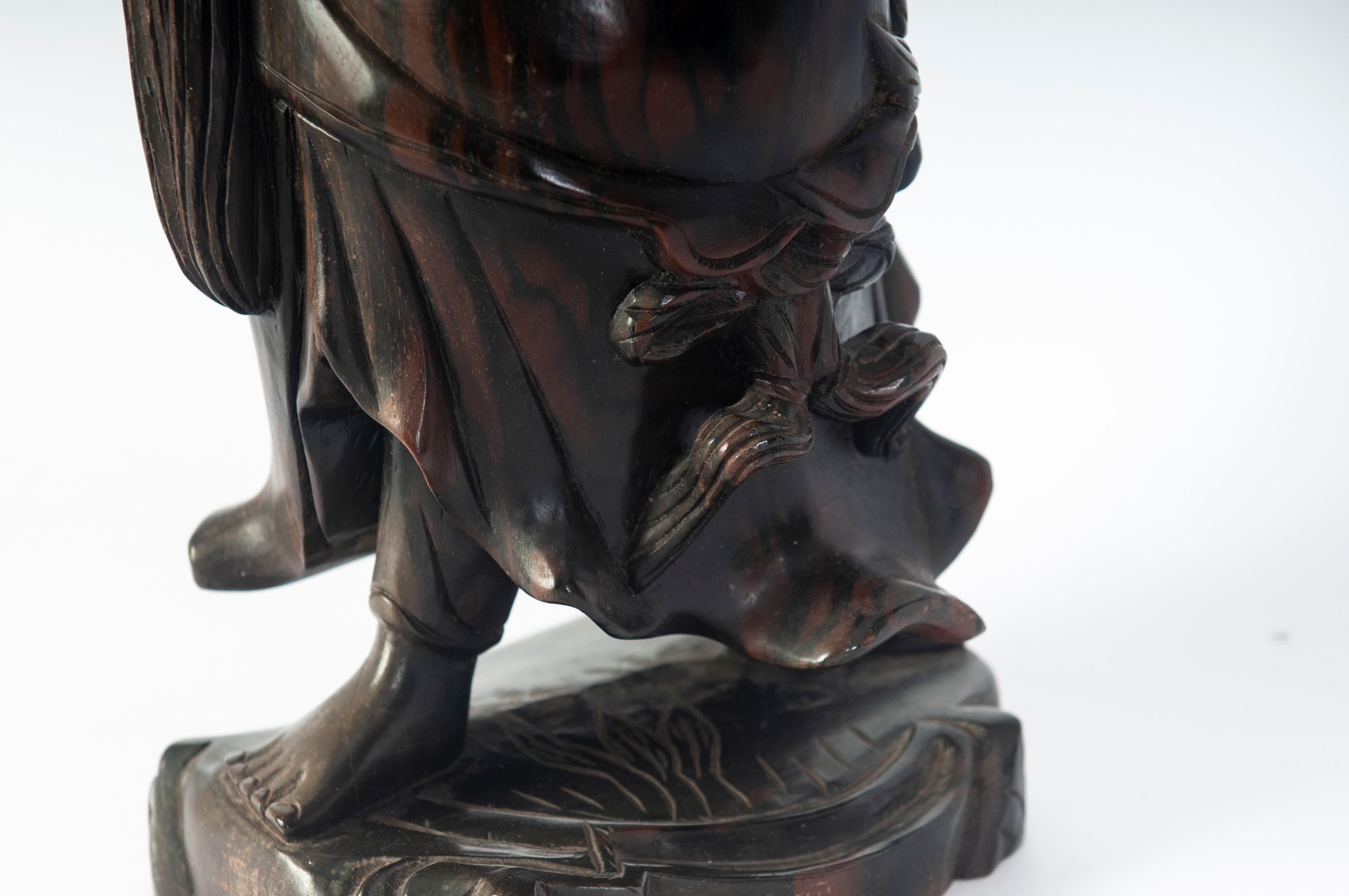 Scultura in legno di Buddha, arte dell'Estremo Oriente, XX secolo