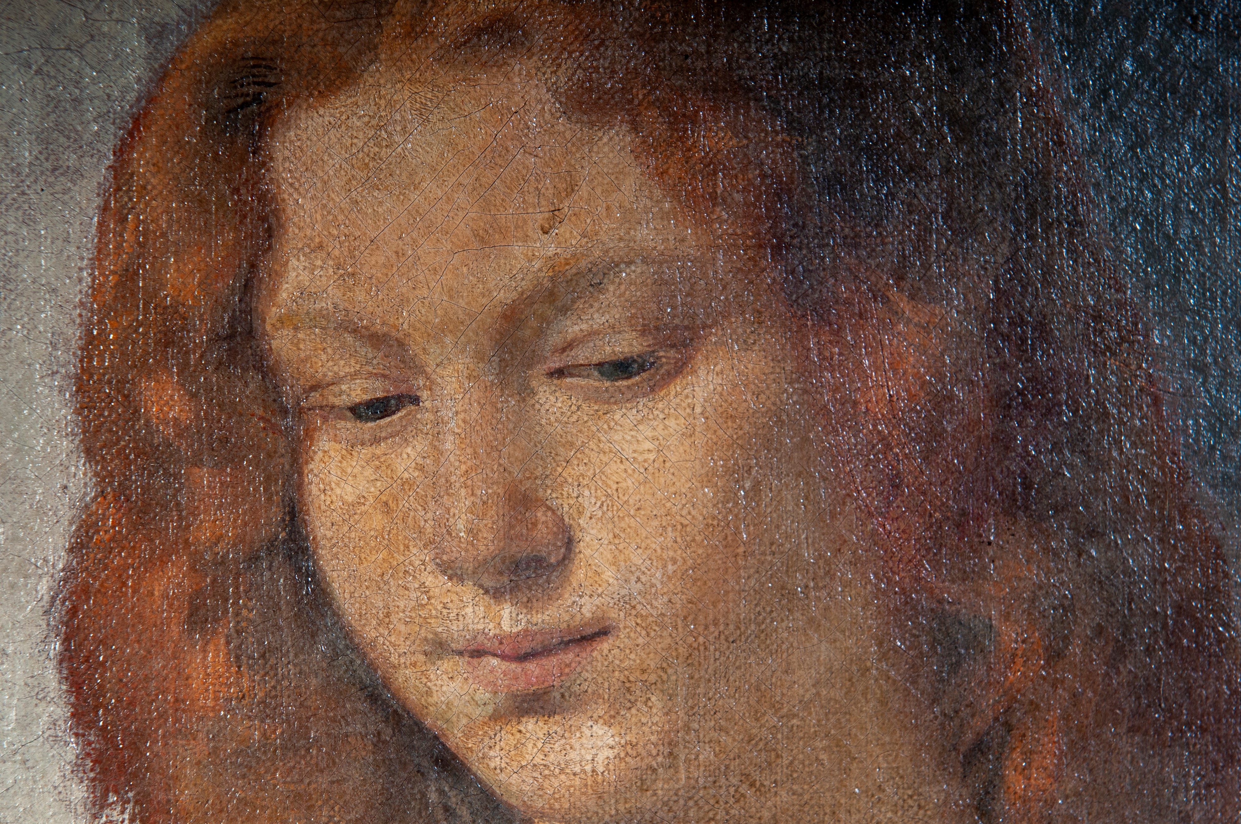 Autore sconosciuto, Busto di donna, dipinto ad olio su tela