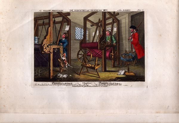 William Hogarth - The Fellow 'Prentices at their Looms (Industry and Idleness)