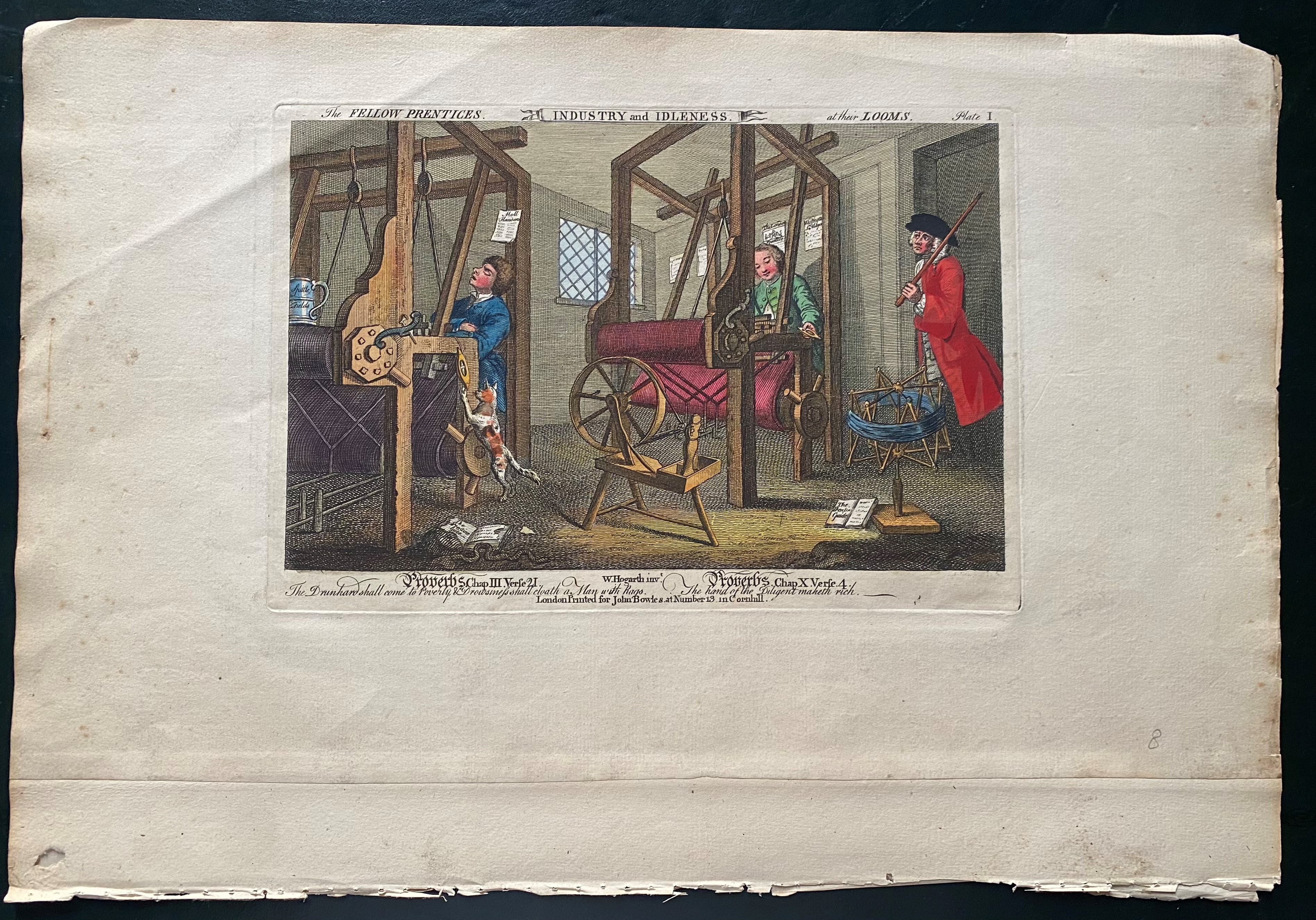William Hogarth - The Fellow 'prentices At Their Looms (industry And Idleness)