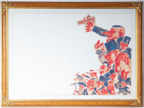 FRANZ BORGHESE - Untitled, multiple on paper