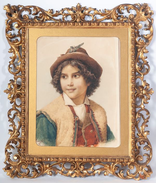 FILIPPO INDONI - Portrait of a boy