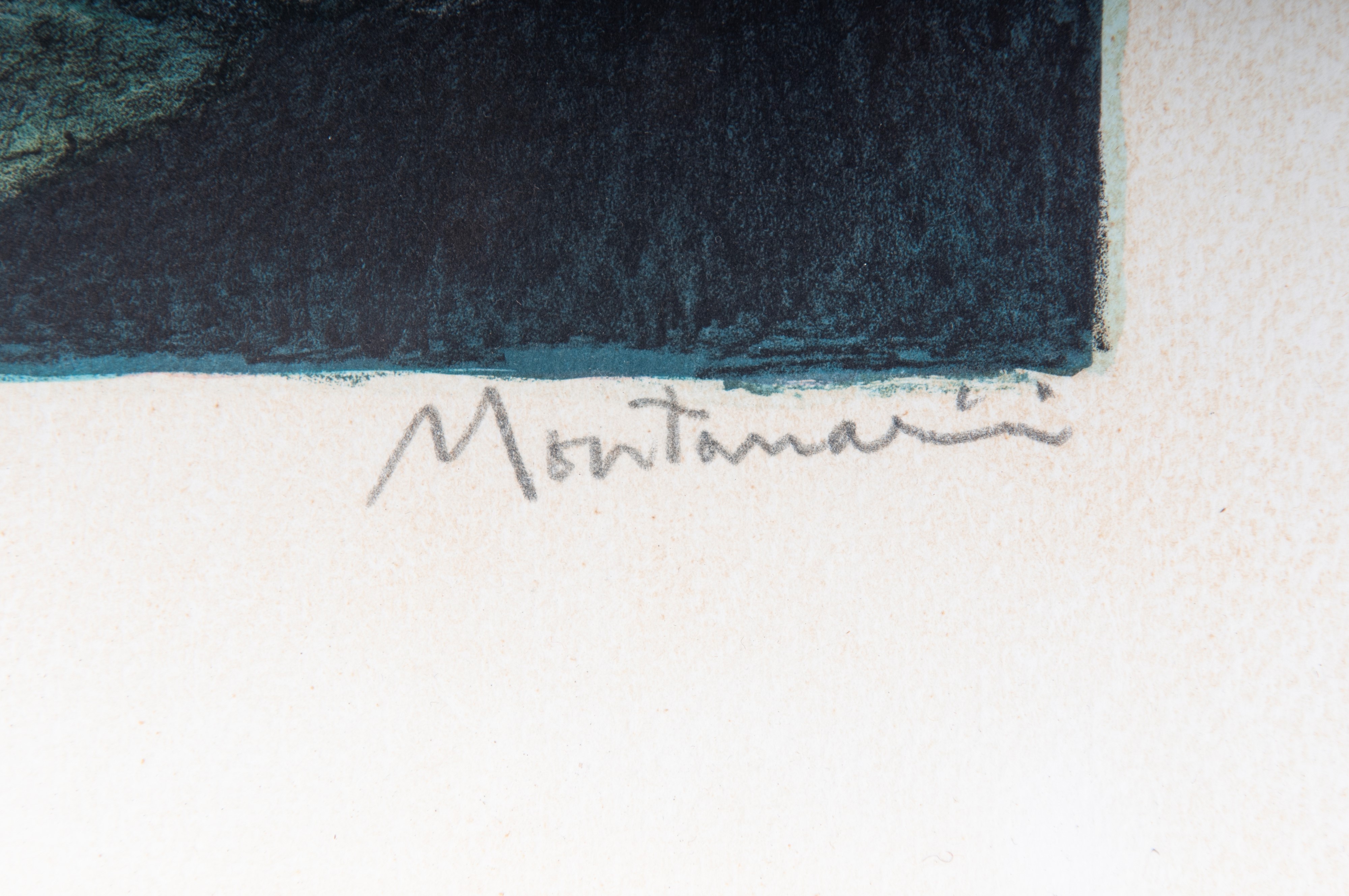 Luigi Montanarini - Donna con cappello, multiplo su carta