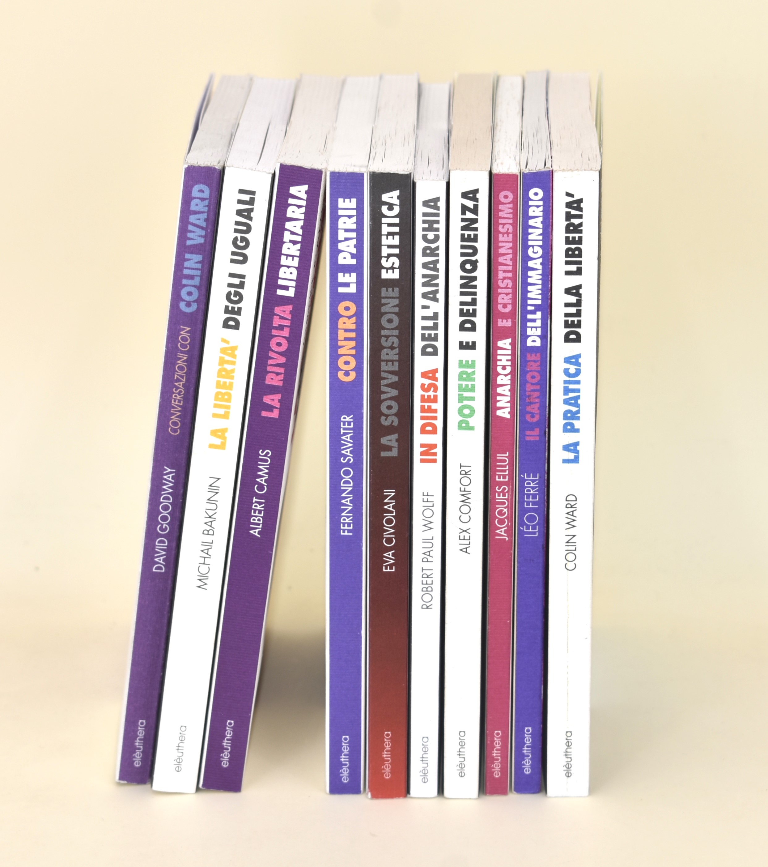 Edizioni Elèuthera. Filosofia Politica. - 10 Volumi in Brossura Editoriale