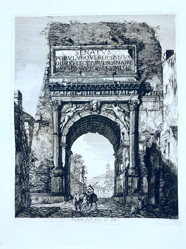 Luigi Rossini - Veduta dell'Arco di Tito