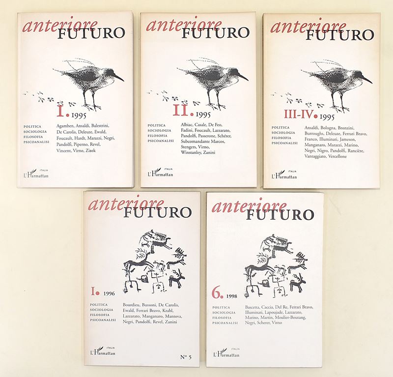 Futuro Anteriore. Rivista di Politica, Sociologia, Filosofia, Psicoanalisi - 5 Volumi in Brossura...