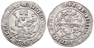 Napoli. Regno di Napoli. Roberto D'angiò (1309-1343). Gigliato. P.r.1; Ag; 3,98gr. Splendido Esem...