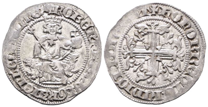 Napoli. Regno di Napoli. Roberto D'angiò (1309-1343). Gigliato. P.r.1; Ag; 3,98gr. Splendido Esem...