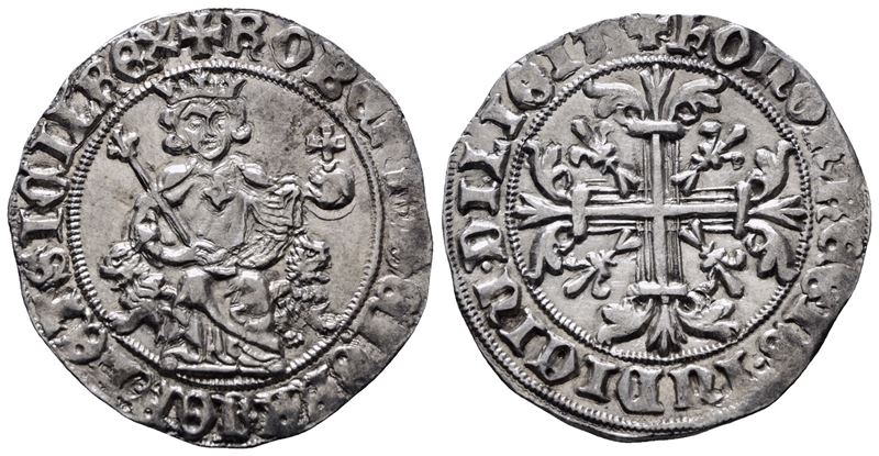 Napoli. Regno di Napoli. Roberto D'angiò (1309-1343). Gigliato. P.r.; Ag; 3,95gr. Conservazione N...