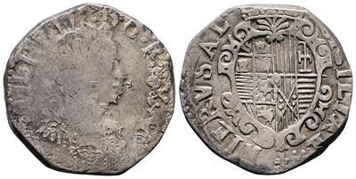 Napoli. Regno di Napoli. Filippo III di Spagna (1598-1621). Tarì s.D. Iaf/g. P.r.11; Ag; 5,93gr. ...