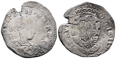 Napoli. Regno di Napoli. Filippo III di Spagna (1598-1621). Tarì s.D. Iaf/g. P.r.11; Ag; 5,85gr. ...