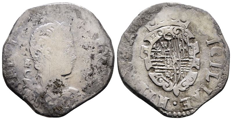 Napoli. Regno di Napoli. Filippo III di Spagna (1598-1621). Tarì s.D. Iaf/g. P.r.11; Ag; 5,85gr. ...