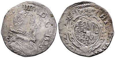 Napoli. Regno di Napoli. Filippo IV di Spagna (1621-1665). Tarì 20 Grana 1623 b/C. P.r.31a; Ag; 5...