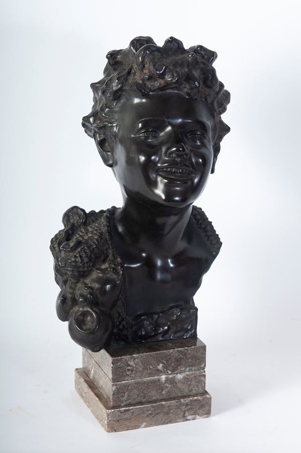 Testa di scugnizzo, scultura a tutto tondo