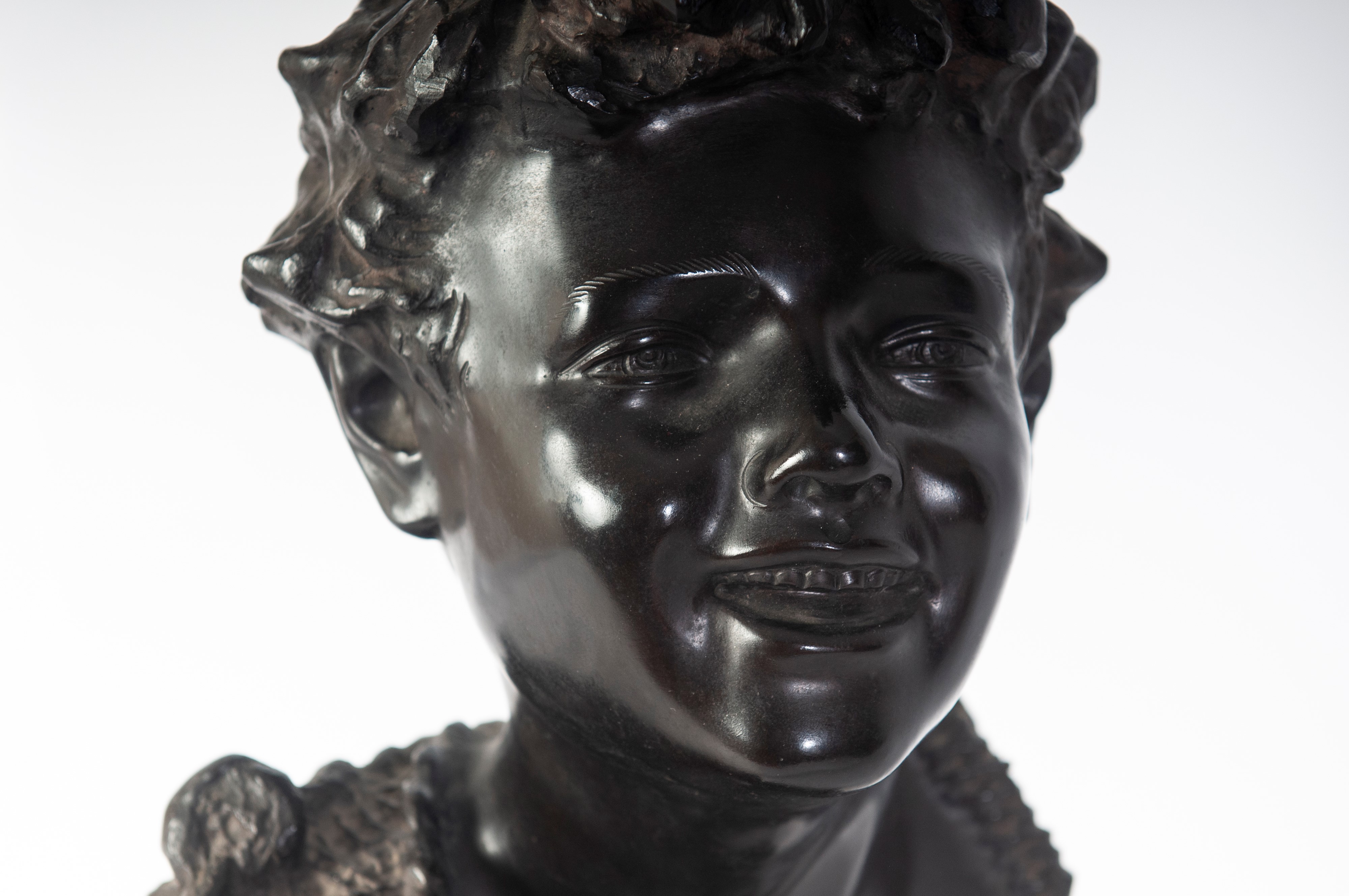 Testa di scugnizzo, scultura a tutto tondo